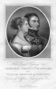Princesa Charlotte de Gales e Príncipe Leopoldo de Saxe-Coburg, 1816 de Unbekannt