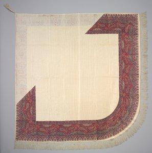 Xaile de seda estampado, 1835-1840. de Unbekannt
