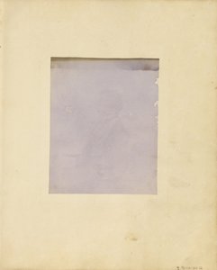 Retrato do perfil de um homem sentado de Unbekannt