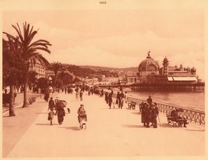 Promenade des Anglais e o Jetty Palace, Nice, 1930. de Unbekannt