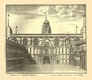 Prospecto do London Guildhall, 1886. de Unbekannt