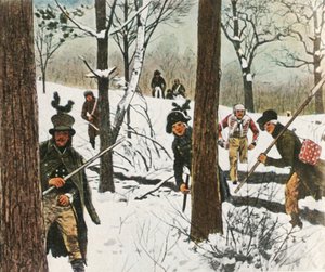 Soldados prussianos escapam da prisão pelos franceses, janeiro de 1807, 1936. de Unbekannt