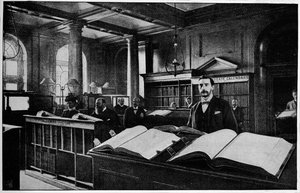 Sala de pesquisa pública no Registro de sucessões, Somerset House, Londres, c1901 1901 de Unbekannt