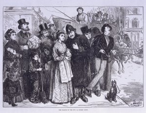 Testemunha pública do eclipse solar, Londres, c1870 de Unbekannt