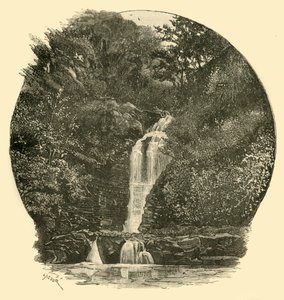 Quedas de Pyrddin, Vale de Neath, 1898. de Unbekannt