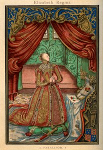Rainha Elizabeth I em oração, 1569, 1893 de Unbekannt