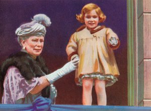 Rainha Mary 1867-1953 e princesa Margaret 1930-2002 por ocasião do rei George Vs Silver J de Unbekannt