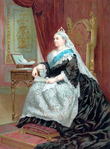 Rainha Vitória 1819-1901 na época de seu Jubileu de Ouro, 1887 de Unbekannt