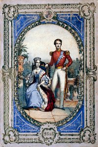 Rainha Vitória e Príncipe Albert, década de 1840 de Unbekannt