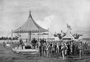 Rainha Victoria disparando o primeiro tiro em Wimbledon, julho de 1860, c1920 de Unbekannt
