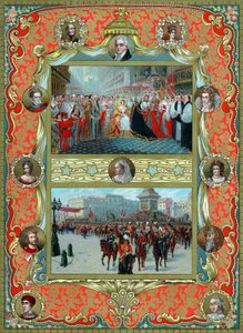 Coroação da Rainha Vitória, 1837 e Jubileu de Ouro, 1887 de Unbekannt