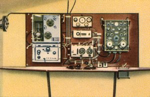 Sala de rádio a bordo do barco voador Dornier, 1920, 1932. de Unbekannt