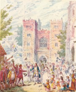 Randulph Crews Marriage com Hilda na Igreja de Lambeth, 1842, 1903. de Unbekannt