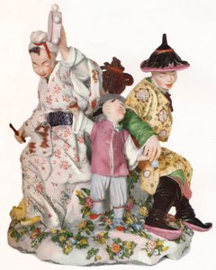 Grupo Chelsea raro e excepcionalmente grande e importante do período Red Anchor, C1752. 1923 de Unbekannt