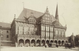 Prefeitura de Bremen. Por volta de 1900 de Unbekannt