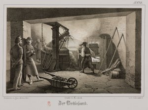 Processamento de Matérias-Primas, Fundição de Metalurgia, Alemanha, c 1851 de Unbekannt