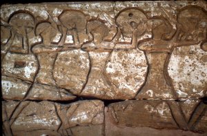 Alívio dos Soldados, Templo de Ramsés III, Medinet Habu, Luxor, Egito, século XII aC de Unbekannt