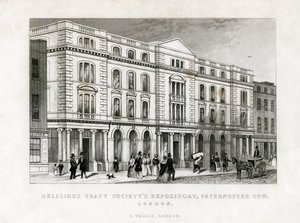 Repositório da Sociedade de Tratado Religioso, Paternoster Row, Londres, século XIX de Unbekannt