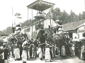 Procissão religiosa, Colombo, Ceilão, 1895. de Unbekannt