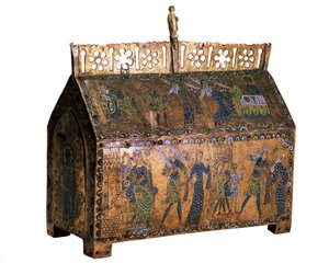 Relicário com cenas da Vida de Santa Valéria, c1170 de Unbekannt
