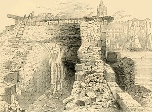 Restos da capela de St. Thomas, Old London Bridge, c1872. de Unbekannt