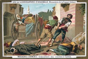 Remoção de vítimas em Galata, 1895 de Unbekannt