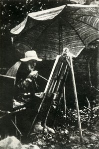 Pintura de Renoir ao ar livre, c1910s, 1947. de Unbekannt