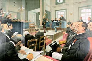 Novo julgamento de Albert Dreyfus, Rennes, França, 1899 de Unbekannt