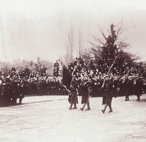 Retorno dos belgas a Liége, Bélgica, c1914-c1918 de Unbekannt
