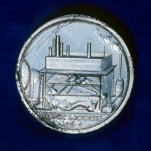Reverso da medalha comemorativa de Joseph Priestley, químico inglês, 1803 de Unbekannt