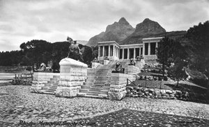 Memorial de Rodes, Groote Schuur, Cidade do Cabo, África do Sul, 1917 de Unbekannt