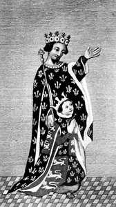 Richard II e seu pai, o Príncipe Negro, século 14, 1910 de Unbekannt