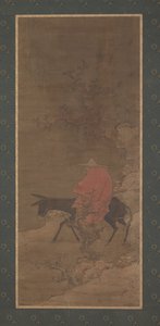 Cavalgando pela neve em busca de flores de ameixa, dinastia Ming ou Qing, século XVII. de Unbekannt