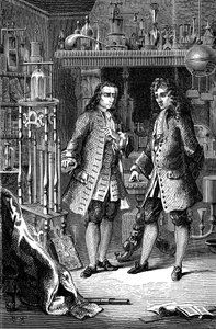 Robert Boyle, químico e físico anglo-irlandês e Denis Papin, físico francês, 1870 de Unbekannt