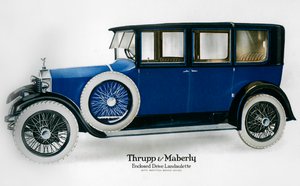 Landaulette de unidade fechada Rolls-Royce com partição atrás do motorista, c1910-1929 de Unbekannt