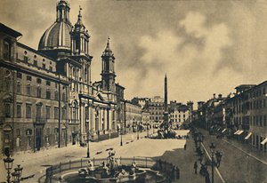 Roma - Circo Agonale - Igreja de St. Agnes - Fontains por Bernini, 1910 de Unbekannt