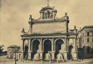 Roma - Fonte do aquaduto de Paulo V, erguida dos desenhos de Fontana em 1612, 1910 de Unbekannt