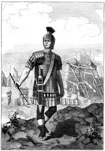 Centurião romano conquistando os gauleses sob Júlio César, século I aC 1882-1884 de Unbekannt