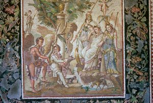 Mosaico romano do julgamento de Paris de Unbekannt