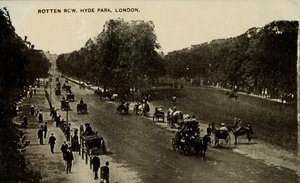 Fileira podre, Hyde Park, Londres, final do século XIX-início do século XX. de Unbekannt