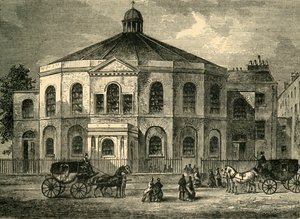 Capela de Rowland Hills em 1814, c1878. de Unbekannt