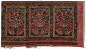 Barraca redonda real feita para o painel de parede Muhammad Shah com três painéis A, 1834-1848. de Unbekannt