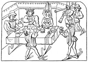 Banquete real, século XV, 1910 de Unbekannt
