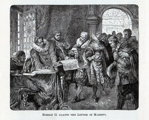 Rudolf II concede a Carta de Majestade, 1882 de Unbekannt