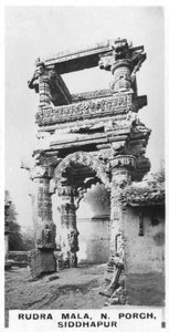 Rudra Mala, alpendre norte, Siddhapur, Índia, c1925 de Unbekannt