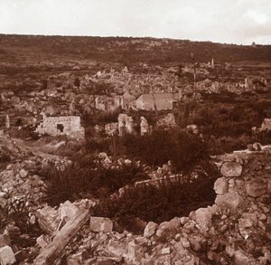 Ruínas, Anizy-le-Château, norte da França, c1914-c1918 de Unbekannt