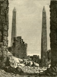 Ruínas em Karnak, 1890. de Unbekannt