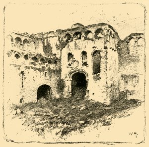 Ruínas do Palácio dos Bispos, 1898. de Unbekannt