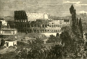 Ruínas do Coliseu, do Palatino, 1890. de Unbekannt