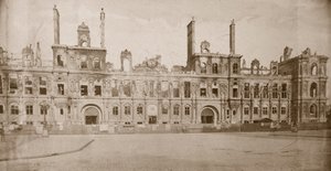 Ruínas do Hotel de Ville, Paris, maio de 1871 de Unbekannt